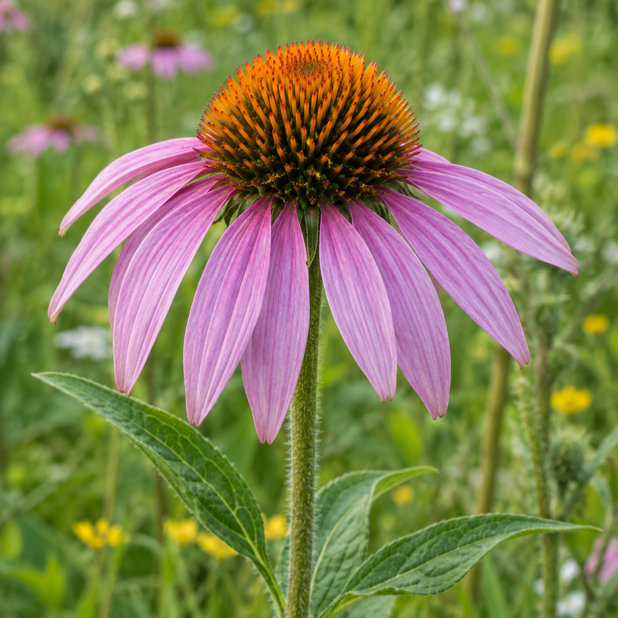 Purple coneflower with easy-to-compare traits